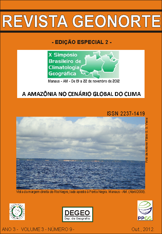 					Visualizar v. 3 n. 9 (2012): out./ Edição Especial 2: Climatologia Geográfica
				