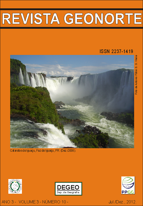 Revista do Departamento de Geografia e do Programa de Pós-Graduação em Geografia da Universidade Federal do Amazonas - UFAM. Boa Leitura.