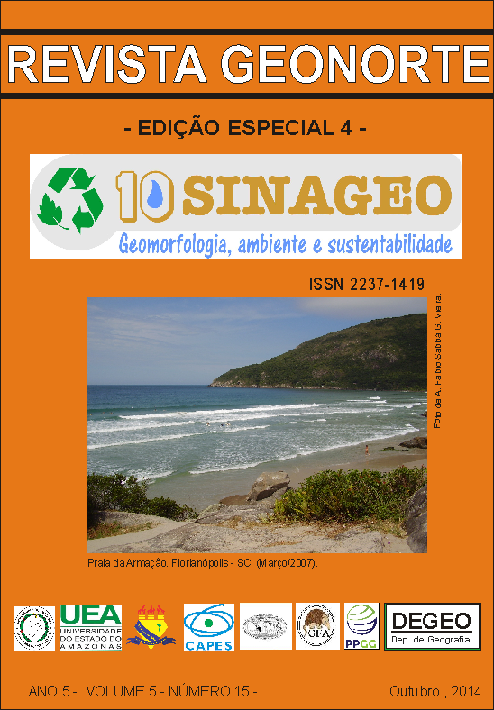 Revista do Departamento de Geografia e do Programa de Pós-Graduação em Geografia da Universidade Federal do Amazonas - UFAM. Esta edição reuni os trabalhos do 10º Simpósio Nacional de Geomorfologia. Boa Leitura.