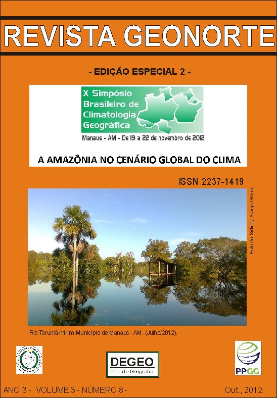 					Visualizar v. 3 n. 8 (2012): out./. Edição Especial 2: Climatologia Geográfica
				
