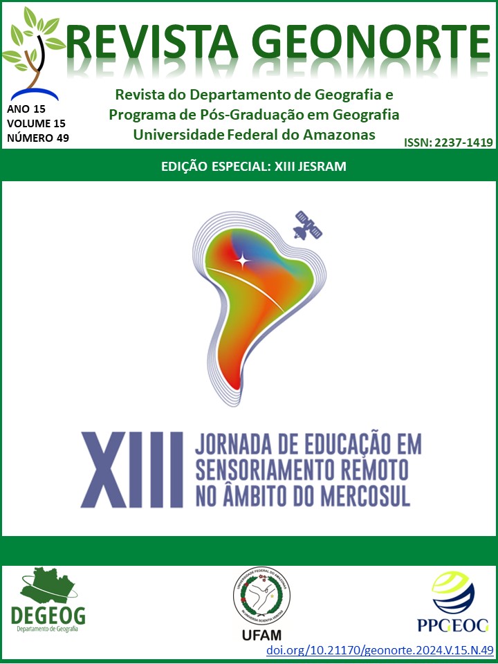 					Visualizar v. 15 n. 49 (2024): XIII JORNADA DE EDUCAÇÃO EM SENSORIAMENTO REMOTO
				