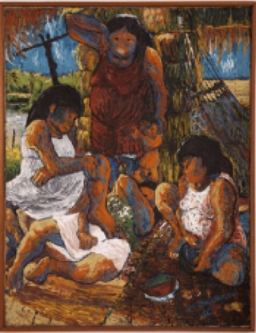 Obra Mãe do Corpo - Óleo sobre tela, 1966, 94 x 78 cm